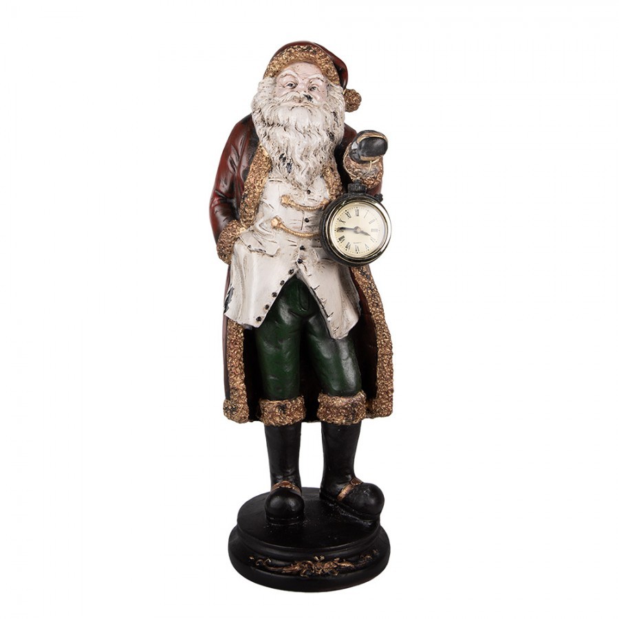 Christmas Decoration Figurine Santa Claus 15x13x40 Cm Red Plastic - 15.0 cm