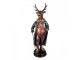 Červeno-hnědá vánoční dekorace figurka jelen Deer - 25*18*66 cm Clayre & Eef