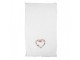 Bílý froté ručník se srdcem z růží Rose Heart - 40*66 cm Clayre & Eef