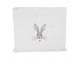 Bílý froté ručník s hlavou králíka a srdíčkem - 40*66 cm Clayre & Eef