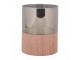 Hnědá svíčka se srdíčkem Heart Led Candle - Ø 8*10 cm / 3*AAA Clayre & Eef