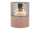 Hnědá svíčka Smile Led Candle - Ø 8*10 cm / 3*AAA Clayre & Eef
