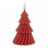 Vínová vánoční svíčka stromek Led Candle - Ø 8*13 cm