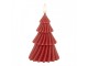 Vínová vánoční svíčka stromek Led Candle - Ø 8*13 cm Clayre & Eef