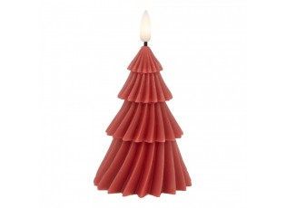 Vínová vánoční svíčka stromek Led Candle - Ø 8*13 cm / 2*AA