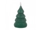 Zelená vánoční svíčka stromek Led Candle - Ø 8*17 cm / 2*AA Clayre & Eef