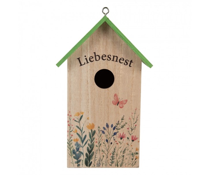 Birdhouse 14x10x23 Cm Brown Wood - 14.0 cm Clayre & Eef