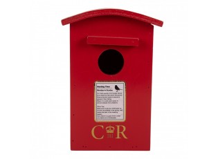 Červená dřevěná ptačí budka Birdhouse - 14*12*21 cm