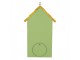 Zeleno-žlutá dřevěná ptačí budka se včelkami Birdhouse - 15*10*22 cm Clayre & Eef