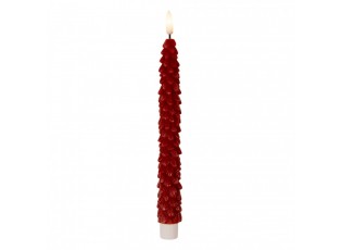 Set 2ks vínová úzká svíčka stromek Led Candle - Ø 2*25 cm / 2*AAA
