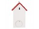 Bílo-červená dřevěná ptačí budka s beruškami Birdhouse - 15*10*22 cm Clayre & Eef