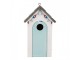 Modro-bílá dřevěná ptačí budka jako plážový domek Birdhouse - 15*10*22 cm Clayre & Eef