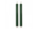 Set 2ks úzká zelená svíčka s vroubkováním Led Candle - Ø 2*25 cm / 2*AAA Clayre & Eef