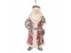 Červená vánoční závěsná dekorace Santa Claus - 5*4*12 cm Clayre & Eef