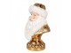 Zlatá vánoční dekorace busta Santa Claus - 23*15*32 cm Clayre & Eef