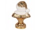 Zlatá vánoční dekorace busta Santa Claus - 23*15*32 cm Clayre & Eef