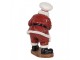 Vánoční dekorace figurka Santa nesoucí dortíky s perníčky - 17*16*28 cm Clayre & Eef