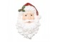 Nástěnná vánoční dekorace hlava Santa Claus - 32*9*45 cm Clayre & Eef
