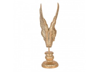 Zlatá antik andělská křídla na podstavci Angel Wings - 10*10*33 cm