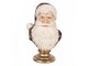 Červeno-zlatá vánoční dekorace busta Santa - 17*15*27 cm Clayre & Eef