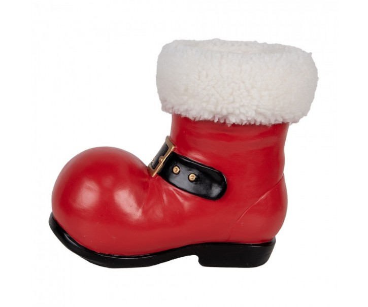 Christmas Decoration Figurine 25x15x22 Cm Red Plastic - 25.0 cm Clayre & Eef