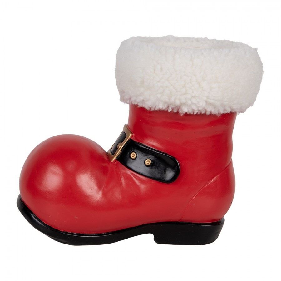 Christmas Decoration Figurine 25x15x22 Cm Red Plastic - 25.0 cm