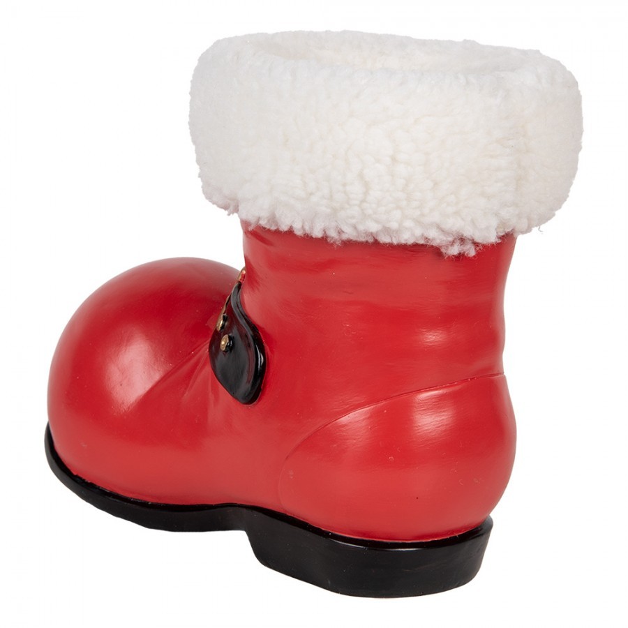 Christmas Decoration Figurine 25x15x22 Cm Red Plastic - 25.0 cm