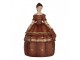 Červená antik šperkovnice zámecká dáma v šatech - 19*16*29 cm Clayre & Eef