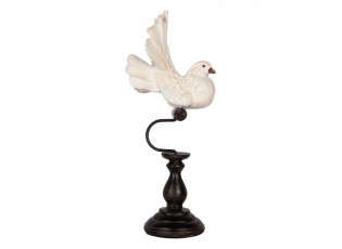 Decorative Figurine Bird 15x11x36 Cm White Plastic - 15.0 cm