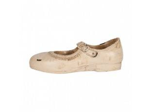Béžová antik dekorace bota - 15*6*5 cm