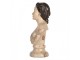 Béžová antik dekorace busta žena v šatech - 12*8*20 cm Clayre & Eef
