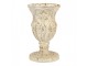Béžový antik květináč/ váza zdobený ornamety Brocante - Ø 27*43 cm Clayre & Eef
