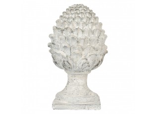 Béžová antik dekorace šiška na podstavci - Ø 23*41 cm