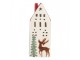 Decorative House With LED 7x6x19 Cm White Ceramic - 7.0 cm Clayre & Eef