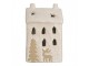 Decorative House With LED 9x7x15 Cm Beige Ceramic - 9.0 cm Clayre & Eef