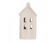 Decorative House With LED 9x7x15 Cm Beige Ceramic - 9.0 cm Clayre & Eef