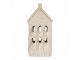 Decorative House With LED 10x9x18 Cm Beige Ceramic - 10.0 cm Clayre & Eef