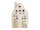 Decorative House With LED 6x5x10 Cm Beige Ceramic - 6.0 cm Clayre & Eef