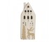 Decorative House With LED 7x6x19 Cm Beige Ceramic - 7.0 cm Clayre & Eef