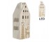 Decorative House With LED 7x6x19 Cm Beige Ceramic - 7.0 cm Clayre & Eef