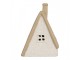 Decorative House With LED 9x7x13 Cm Beige Ceramic - 9.0 cm Clayre & Eef