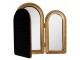Zlaté antik trojité zrcadlo zdobené perličkami Pearl - 50*2*35 cm Clayre & Eef