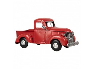 Červený retro model nákladní staré auto - 45*22*21 cm