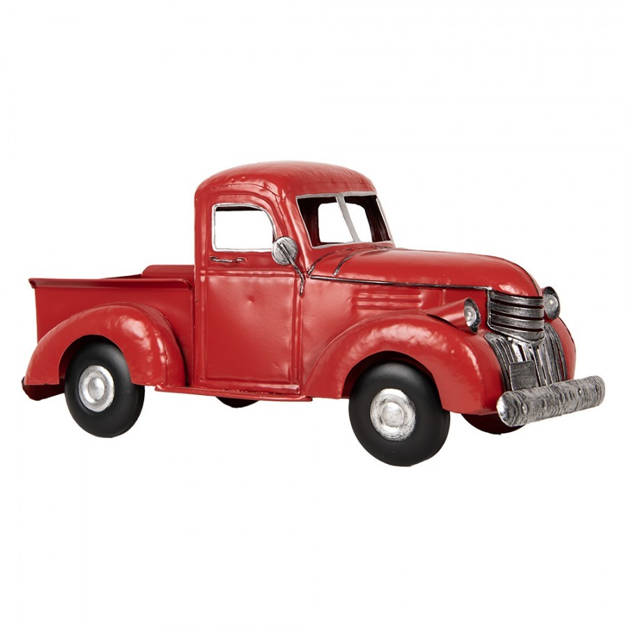 Červený retro model nákladní staré auto - 45*22*21 cm