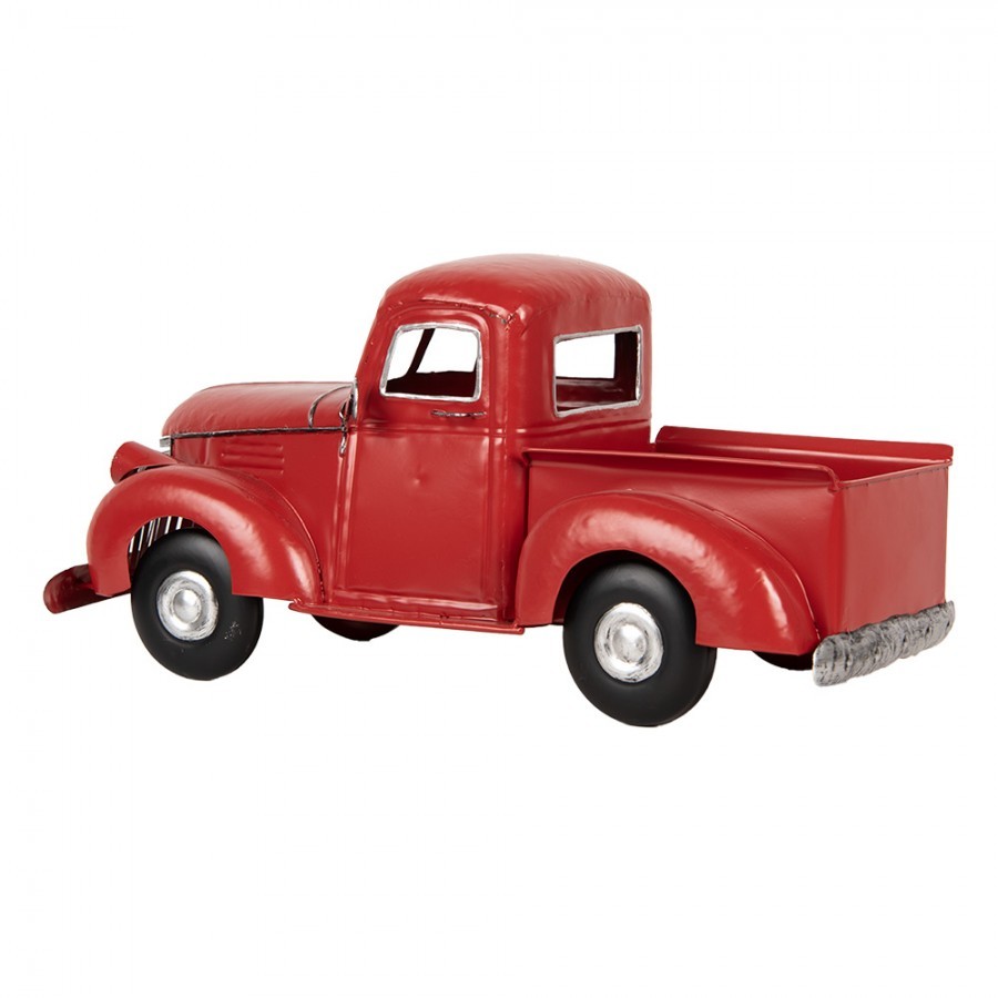 Červený retro model nákladní staré auto - 45*22*21 cm