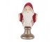 Červená vánoční dekorace busta Santa Claus - 10*9*19 cm Clayre & Eef