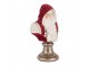 Červená vánoční dekorace busta Santa Claus - 10*9*19 cm Clayre & Eef