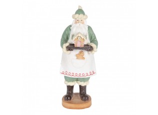 Dekorace Santa s perníkovou chaloupkou - 11*11*30 cm
