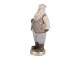 Christmas Decoration Figurine Santa Claus 8x6x15 Cm Beige Plastic - 8.0 cm Clayre & Eef