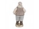 Christmas Decoration Figurine Santa Claus 8x6x15 Cm Beige Plastic - 8.0 cm Clayre & Eef